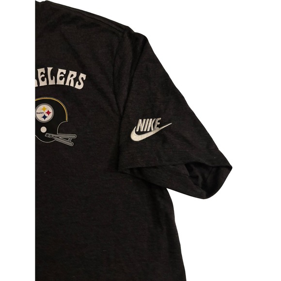 NWT Nike Pittsburgh Steelers NFL Team Apparel Dri-FIT T Shirt Charcoal Grey SZ M - Picture 3 of 6